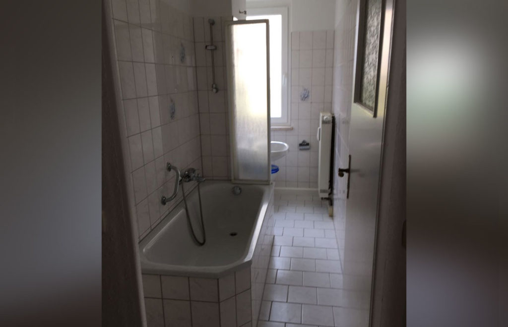 Bad Zweiraumwohnung Dresden vorher