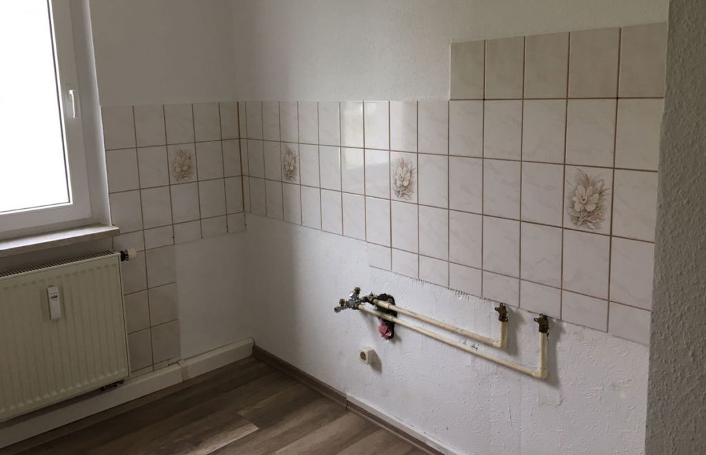 Küche Zweiraumwohnung vorher